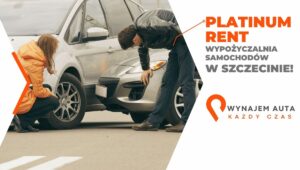 Mężczyzna i kobieta oglądają samochody, co jest związane z wynajem krótkoterminowy auta.