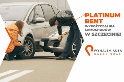 Mężczyzna i kobieta oglądają samochody, co jest związane z wynajem krótkoterminowy auta.